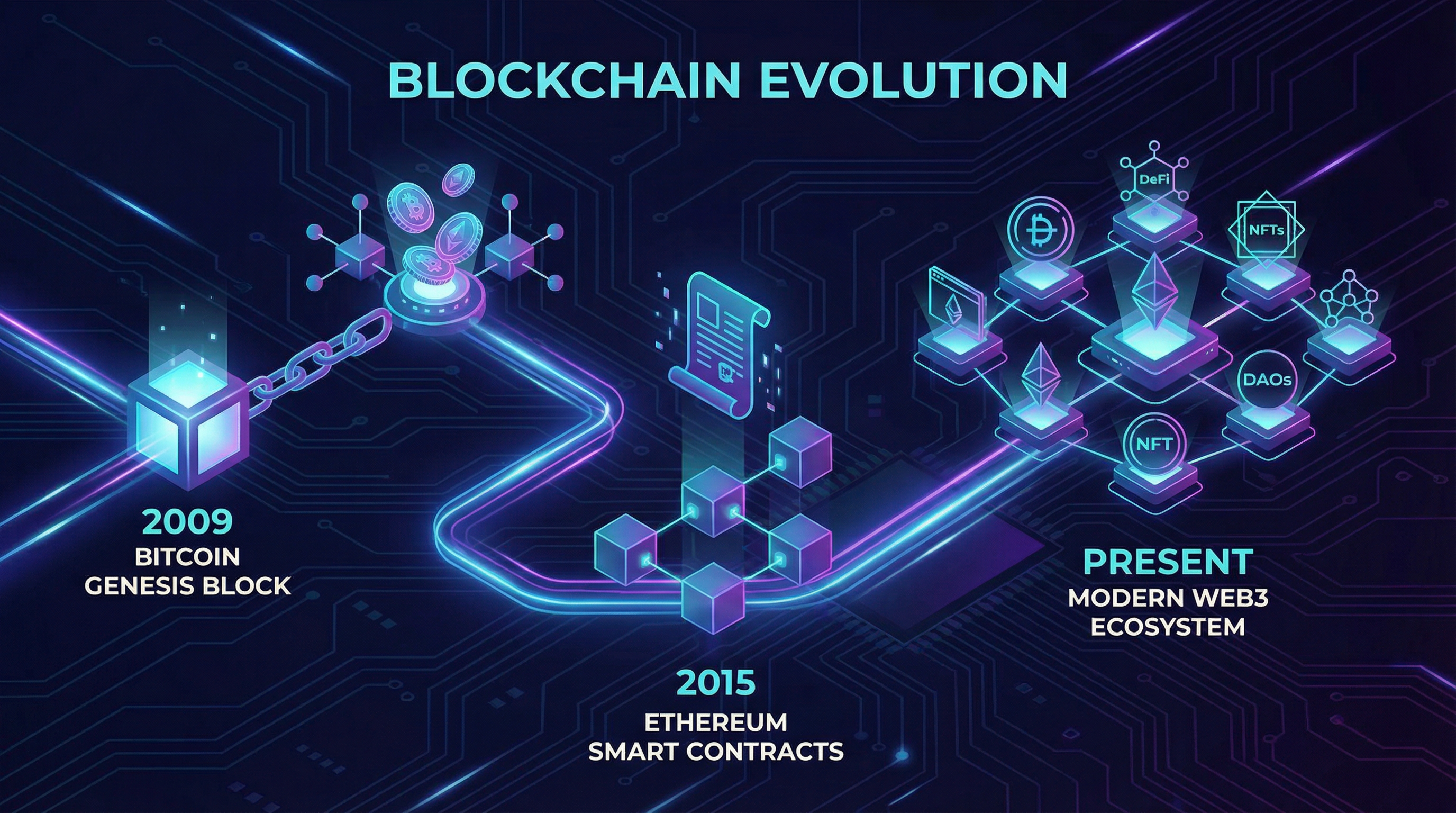 区块链发展史：从比特币到 Web3
